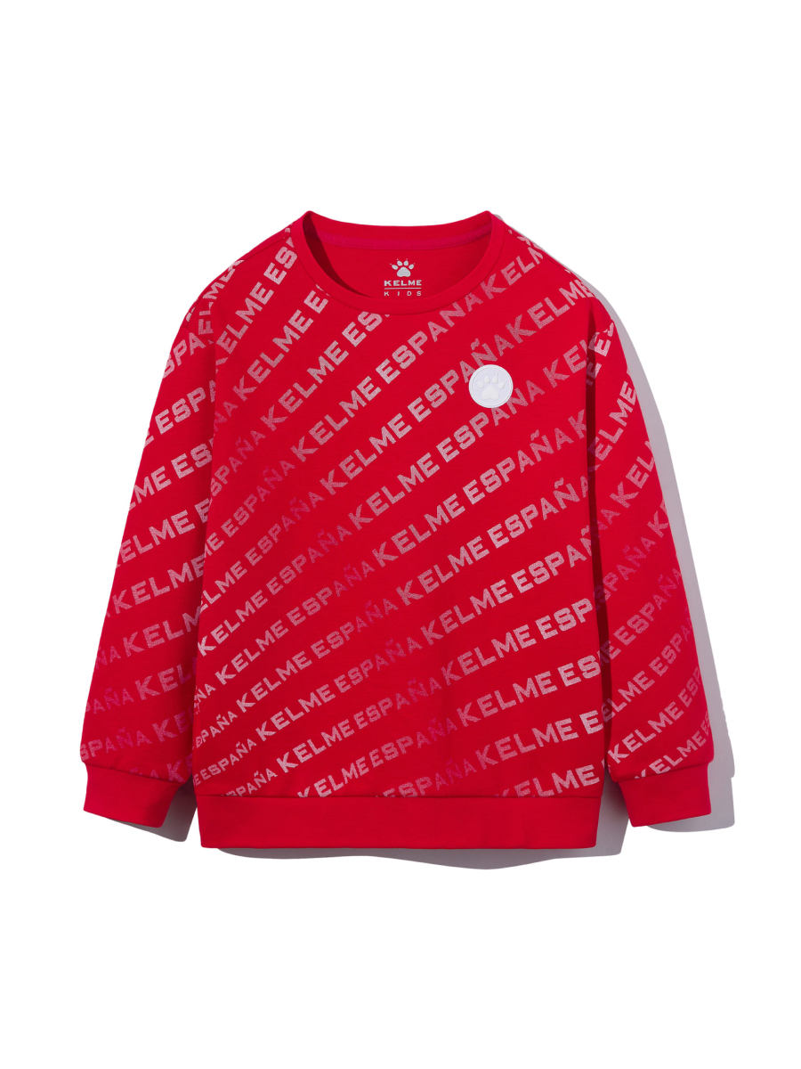 Детский свитшот KELME Round Neck Sweater Red
