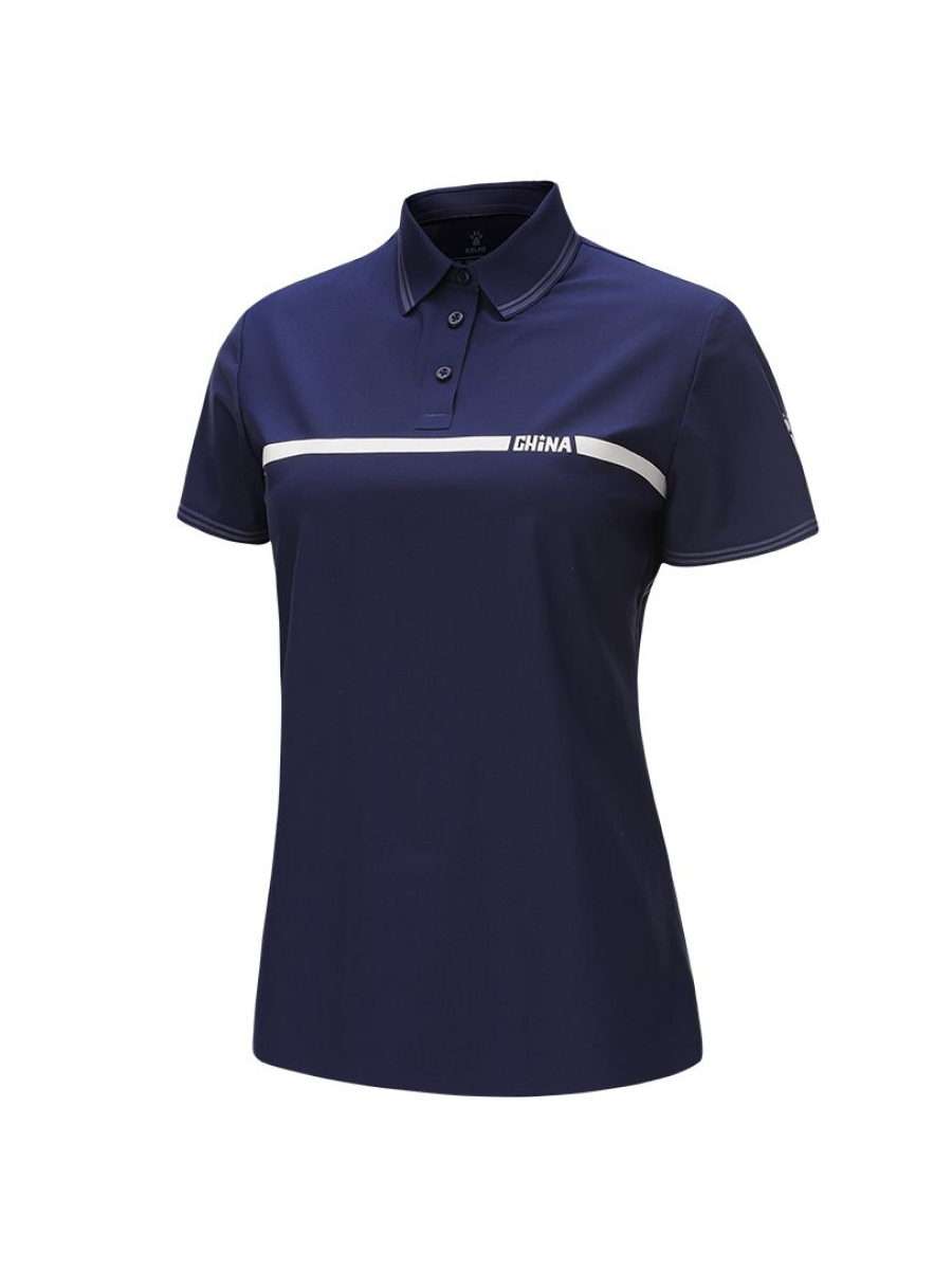 Футболка-поло KELME Women's Short Sleeve POLO Shirt Dark Blue