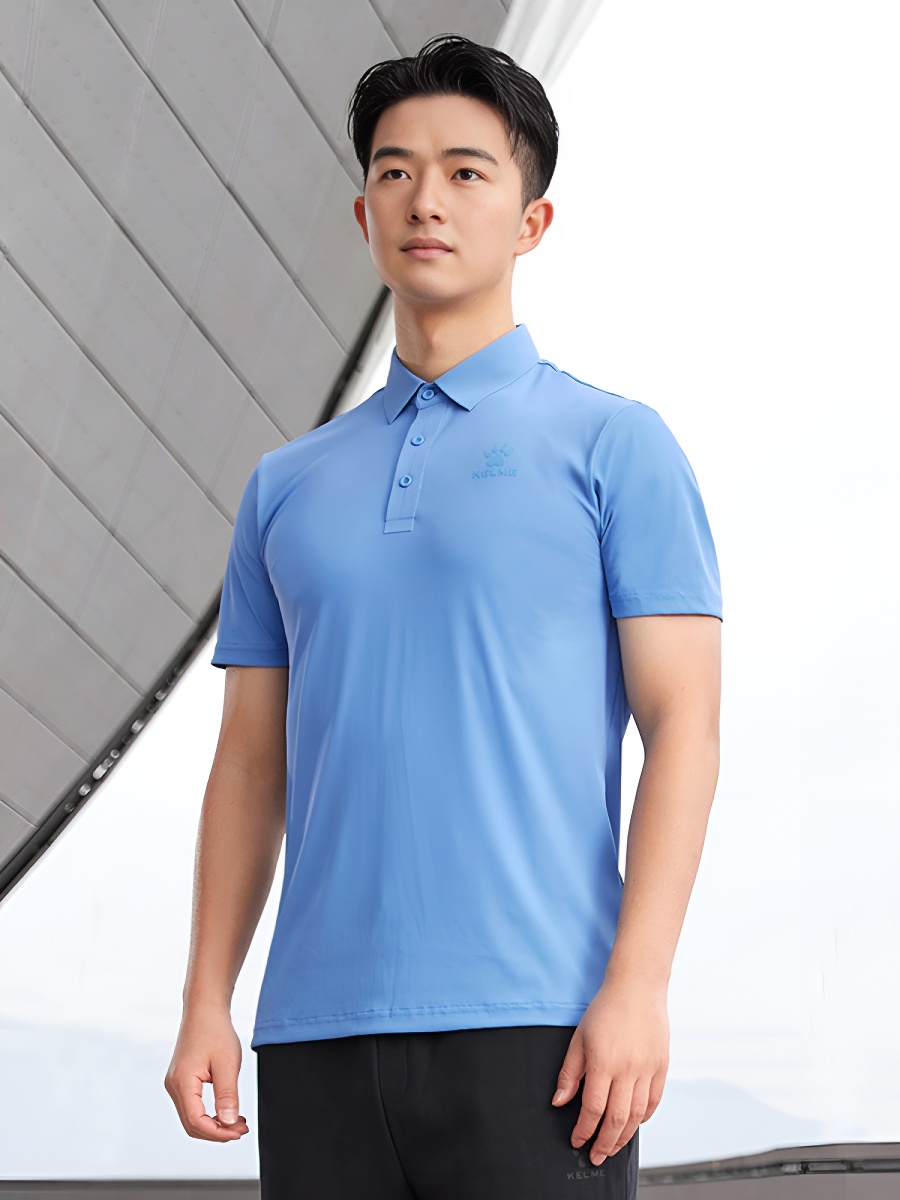 Футболка-поло KELME Short Sleeve Polo Shirt Blue
