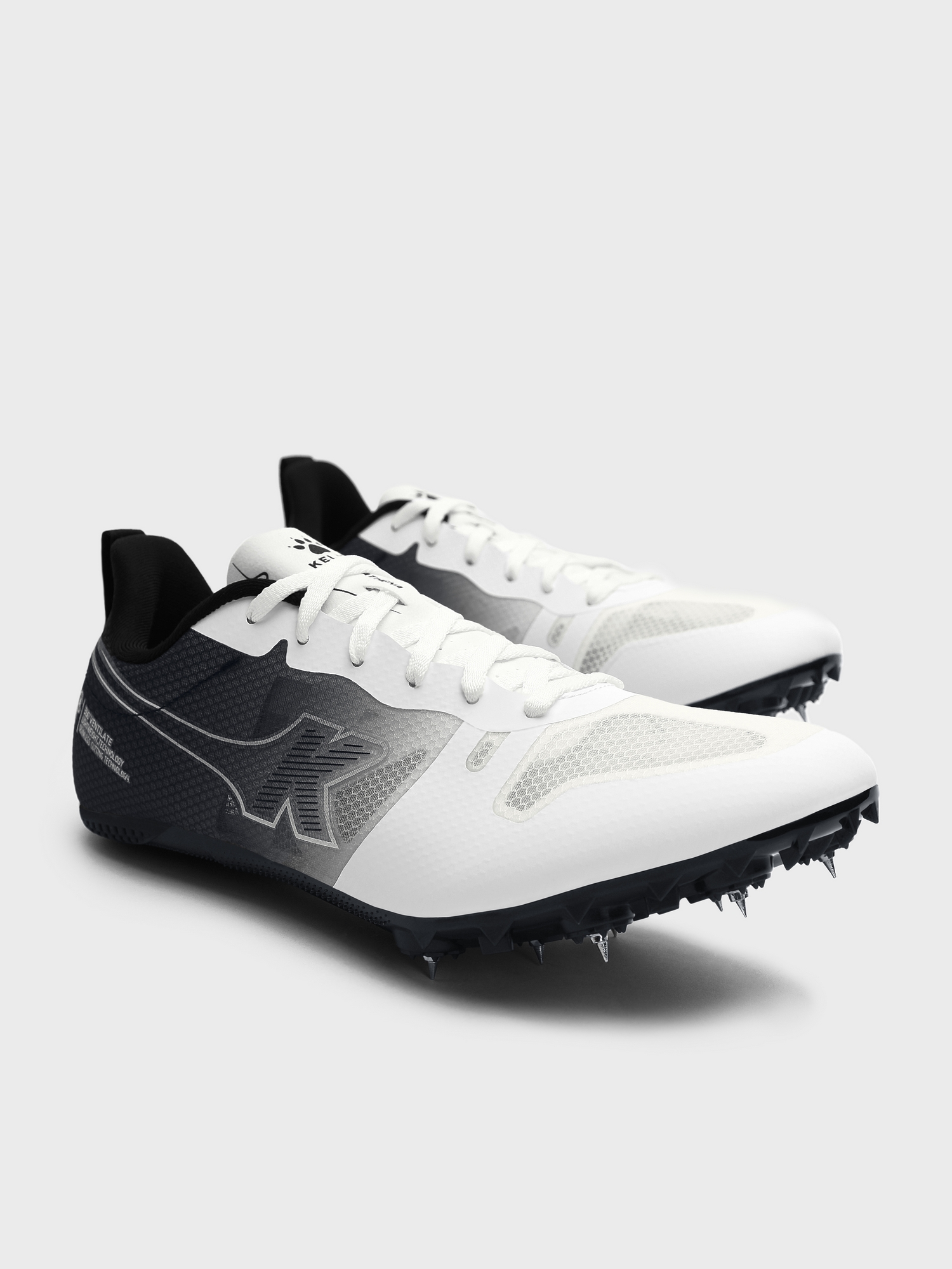 Легкоатлетические шиповки KELME Men's/Women's Sneakers (White/Black)