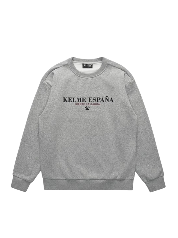Свитшот KELME Fleece Crew Neck Sweatshirt Grey