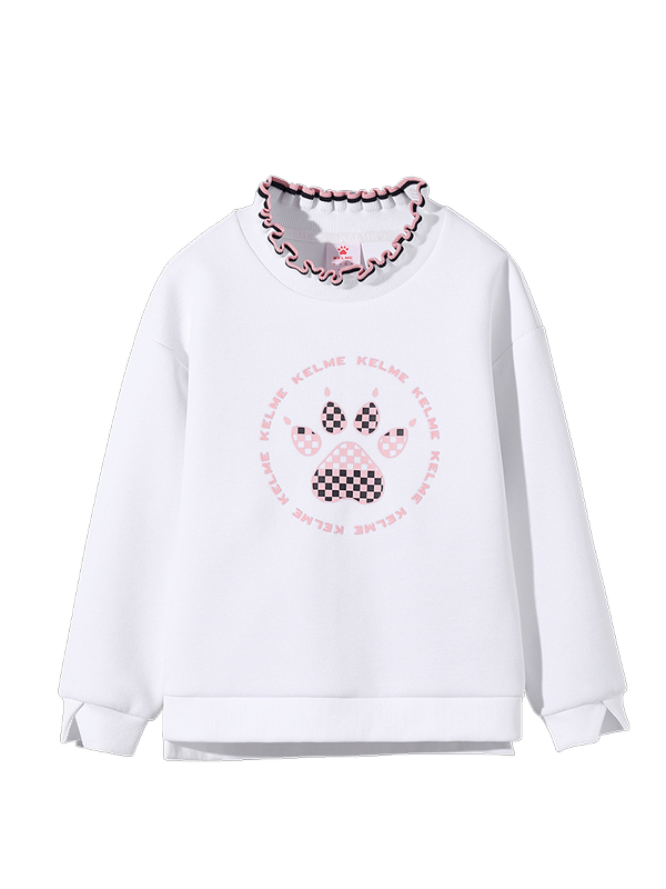 Детский свитшот KELME Girls Knitted Sweater White