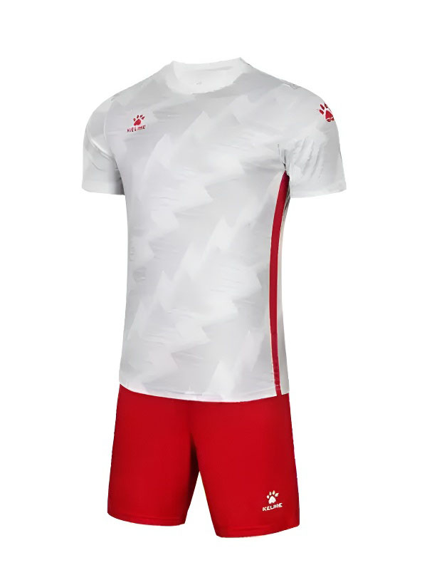 Детская футбольная форма KELME Short Sleeve Football Suit (White/Red)