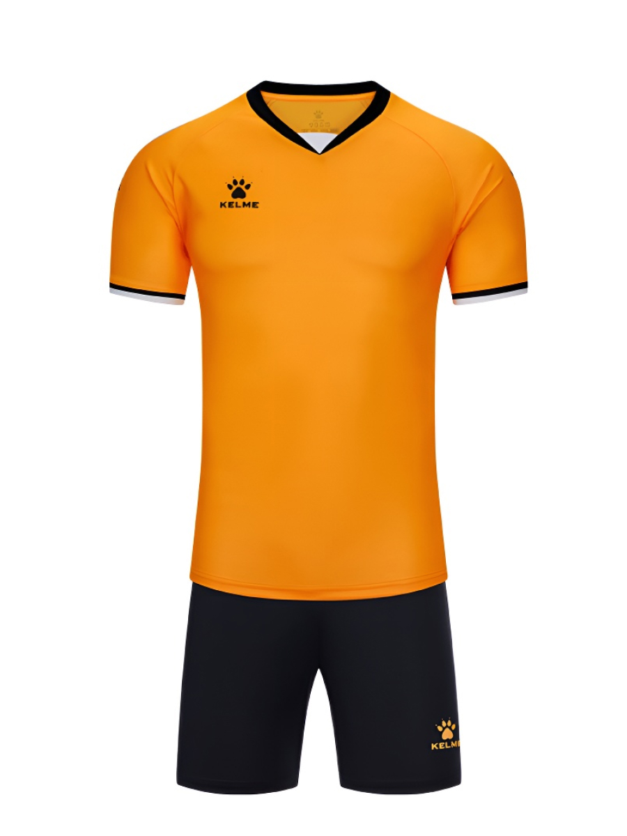 Детская футбольная форма KELME Football Uniform Set (Orange/Black)