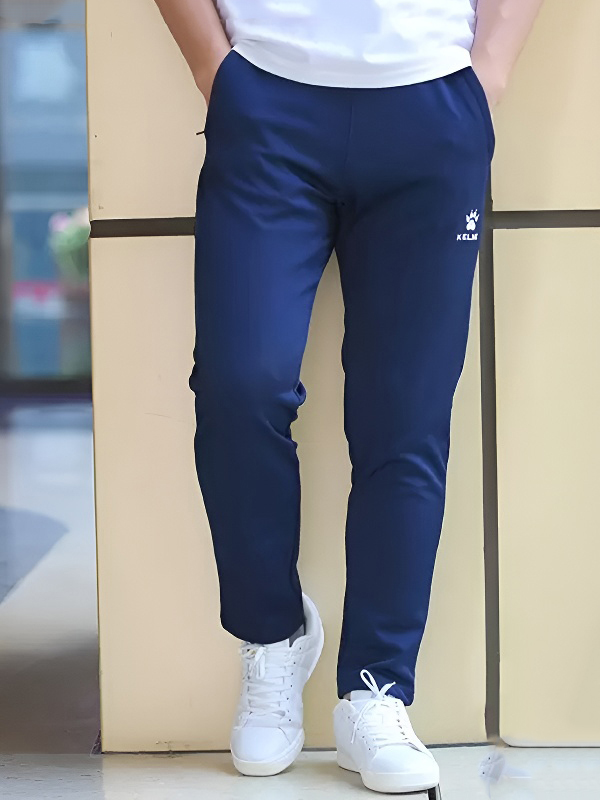 Брюки KELME Knitted Straight Trousers Dark Blue