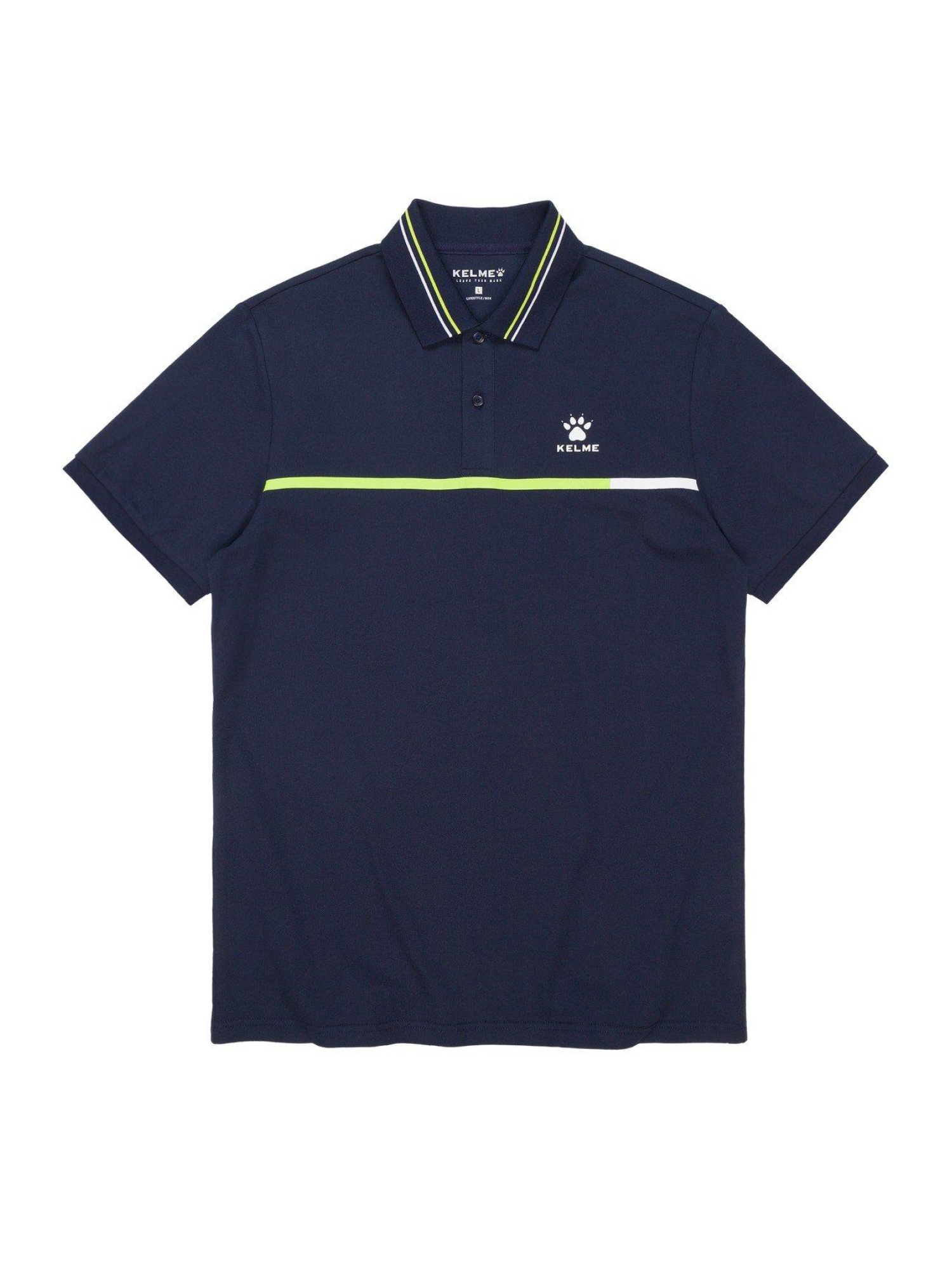 Футболка-поло KELME Short Sleeve Polo Shirt Dark Blue