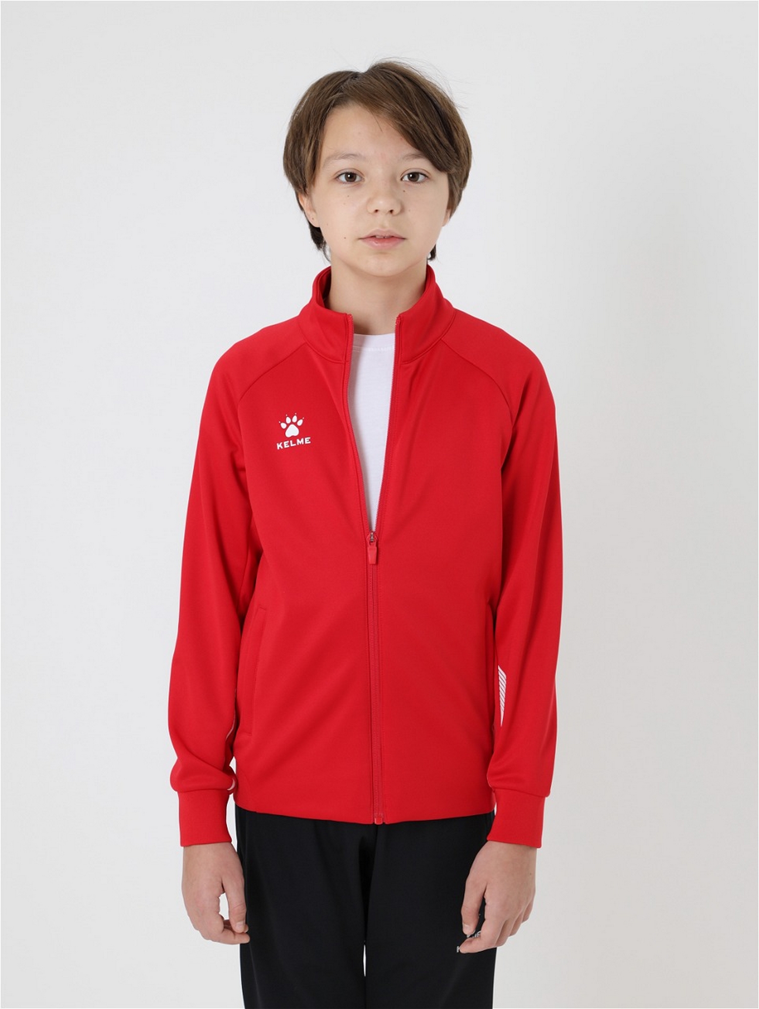 Детская олимпийка KELME Children's Knitted Jacket (fleece) Red