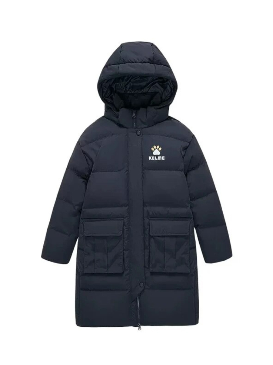 Детский пуховик KELME Mid Length Down Jacket Dark Blue