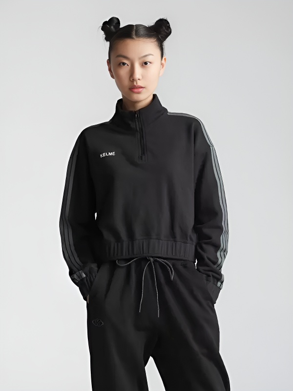Свитшот KELME Half Cardigan Sweater Black