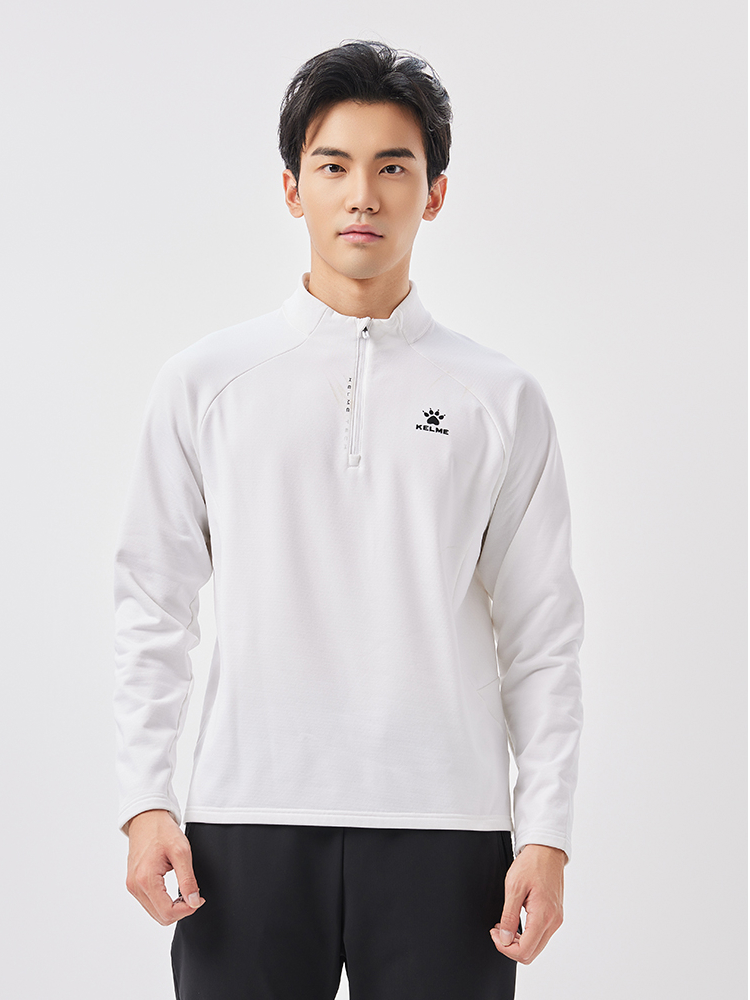 Олимпийка KELME Half Cardigan Sweatshirt White
