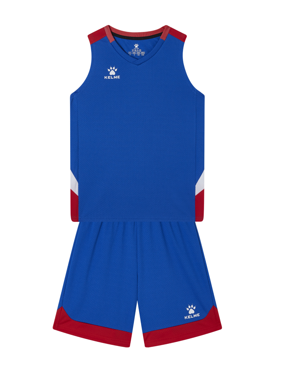 Детская баскетбольная форма KELME Children's Basketball Uniform (Blue/Red)
