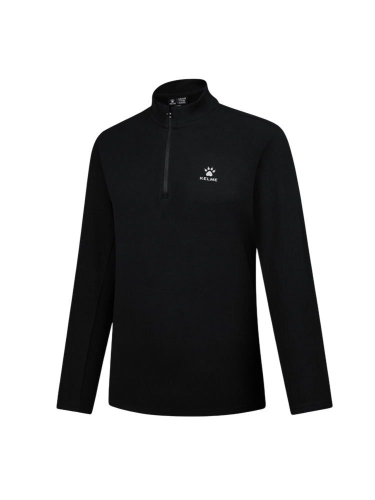 Олимпийка KELME Half Placket Long Sleeve T-shirt Black