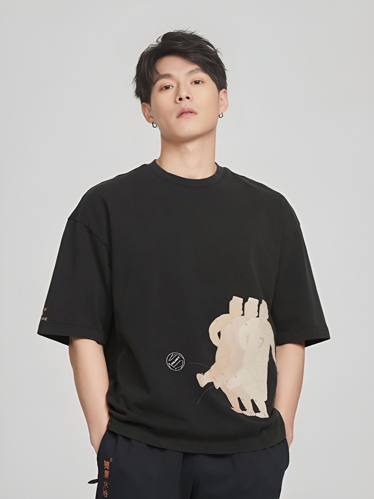 Футболка KELME Round Neck Short Sleeve T-Shirt Black