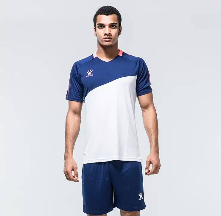 Футболка KELME Short Sleeve Football Shirt (White/Blue)