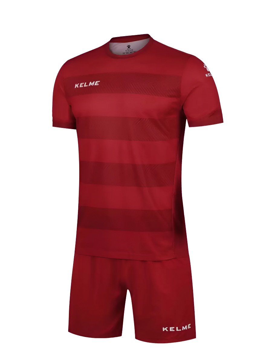 Детская футбольная форма KELME Short Sleeve Football Kid Set Burgundy
