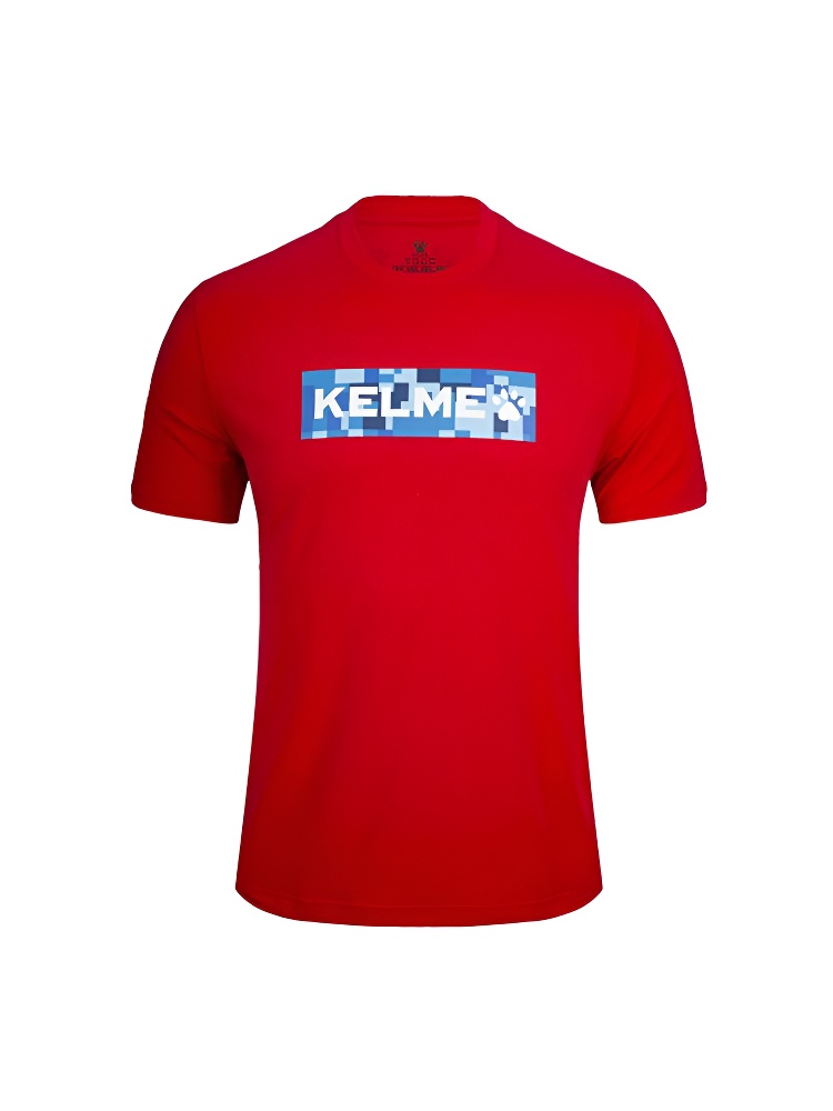 Футболка KELME Round Neck Camouflage T-Shirt Red