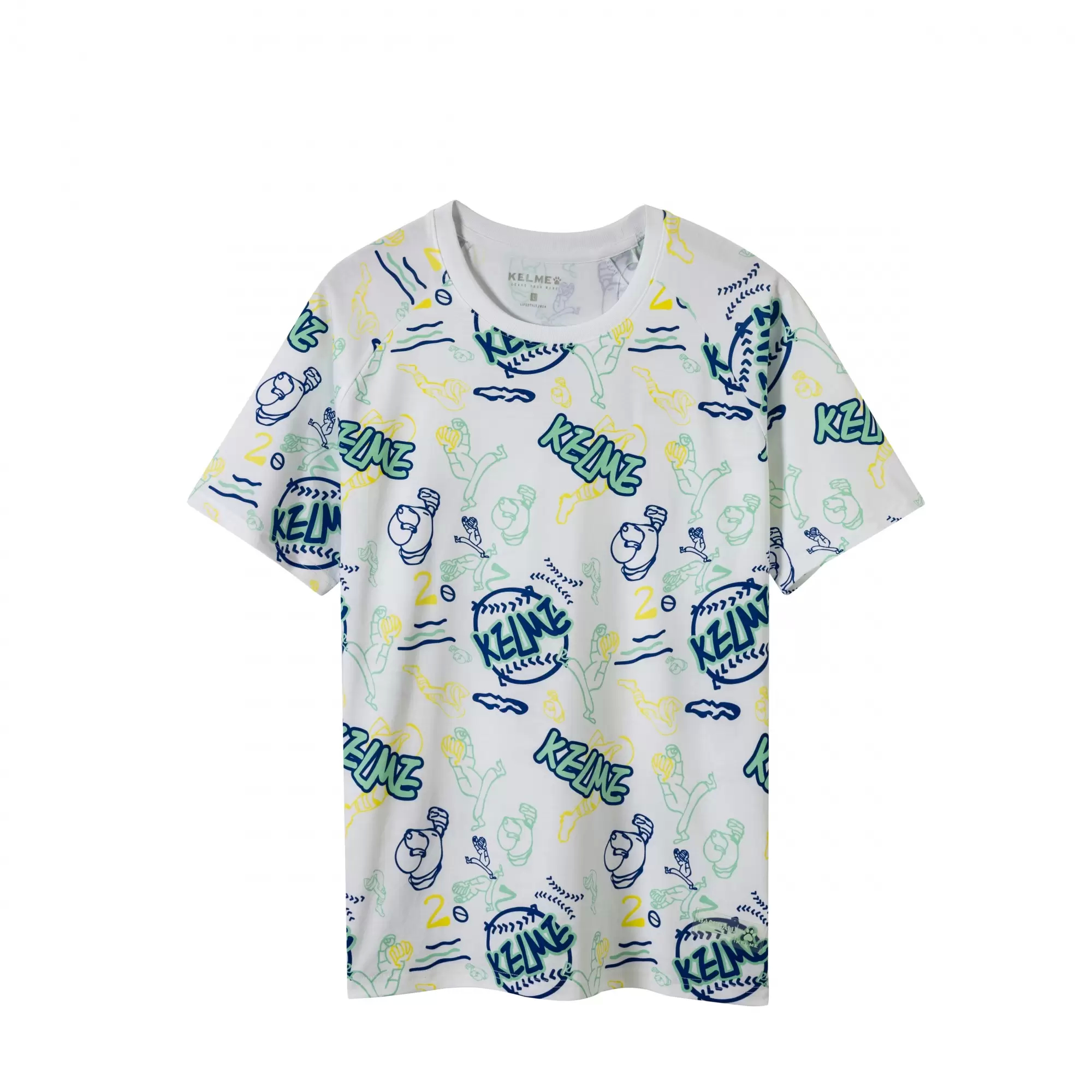 Футболка KELME Round Neck Short T White