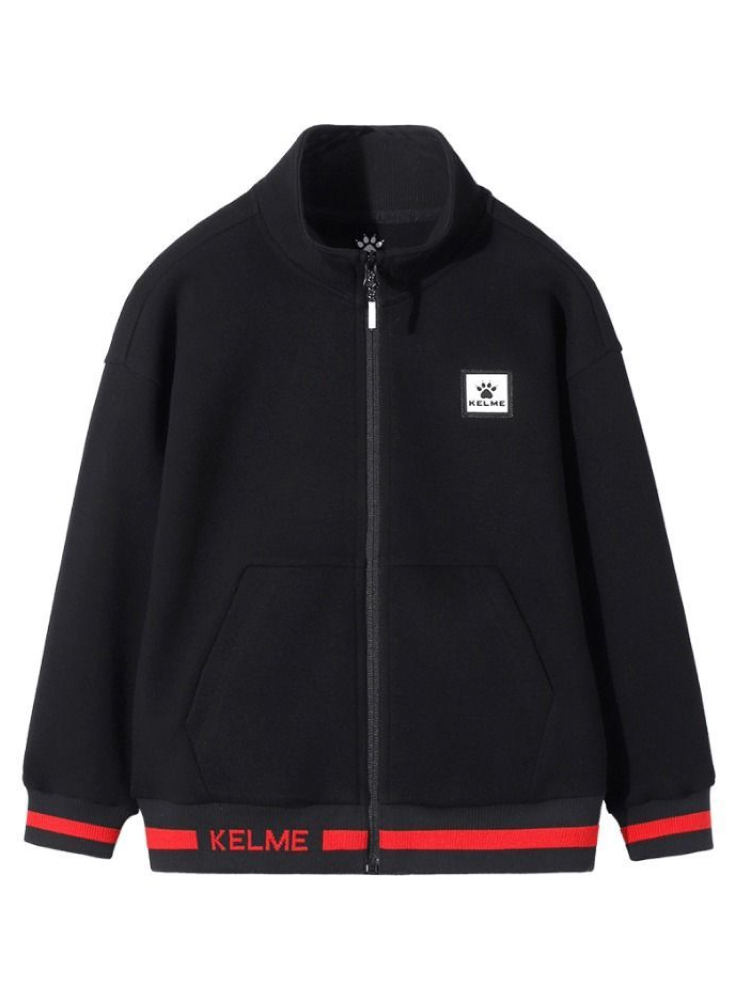 Детская олимпийка KELME Boys Knitted Jacket Black