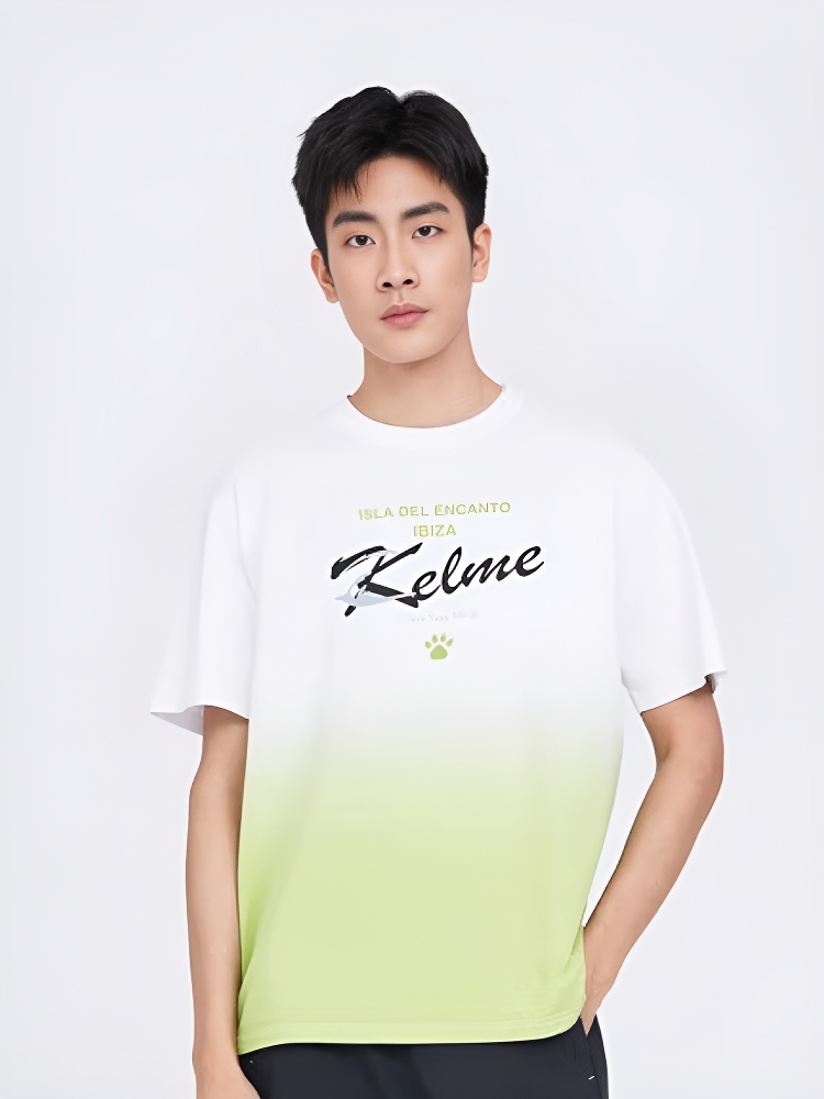 Футболка KELME Short Sleeve T-Shirt (White/Pistachio)