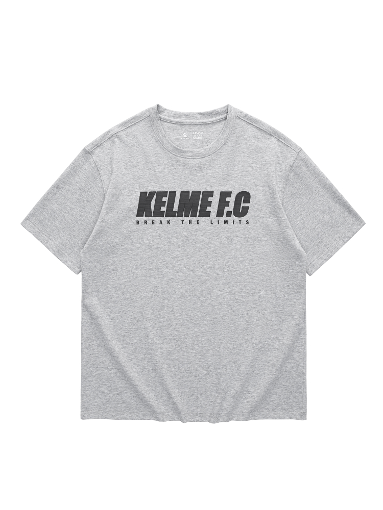 Футболка KELME Round Neck Short Sleeve T-shirt Grey