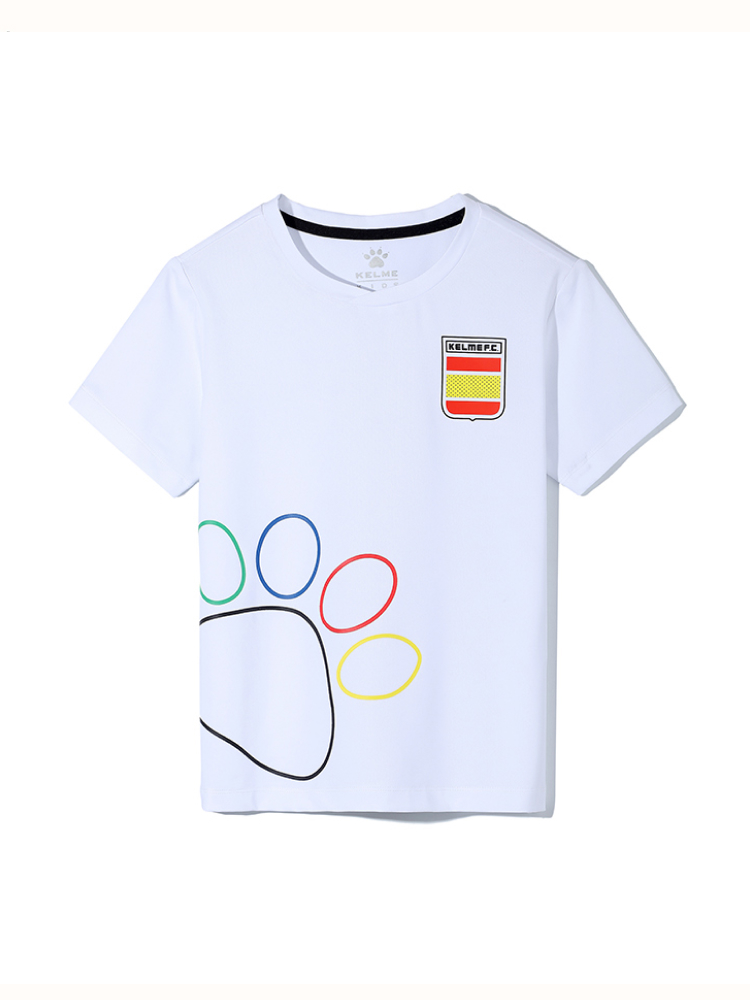 Детская футболка KELME Boys Short Sleeve T-Shirt White