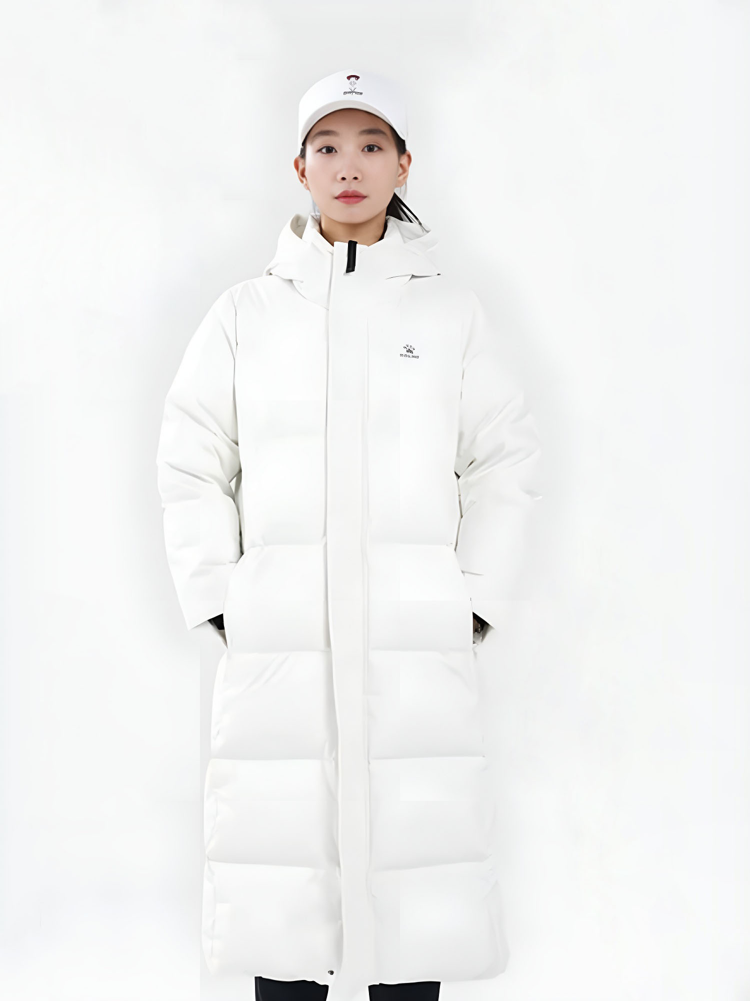 Пуховик KELME Long Down Jacket White