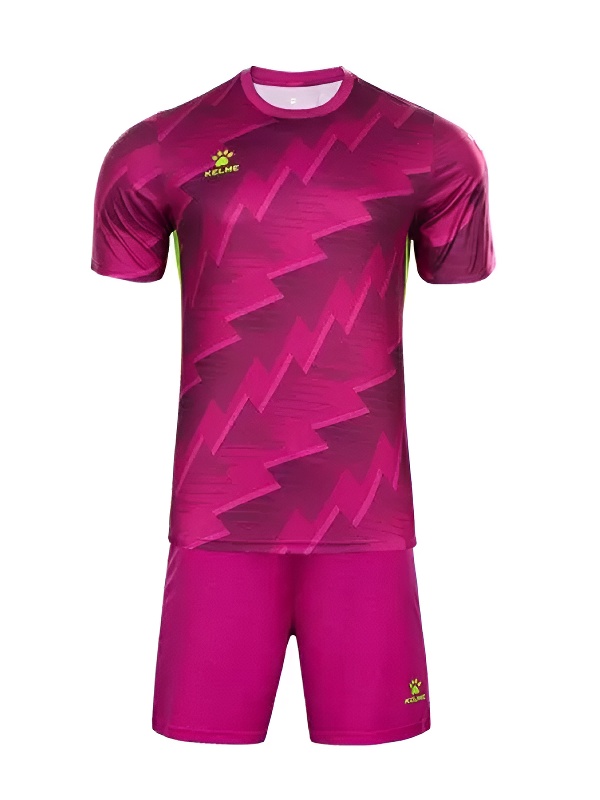 Детская футбольная форма KELME Short Sleeve Football Suit Burgundy