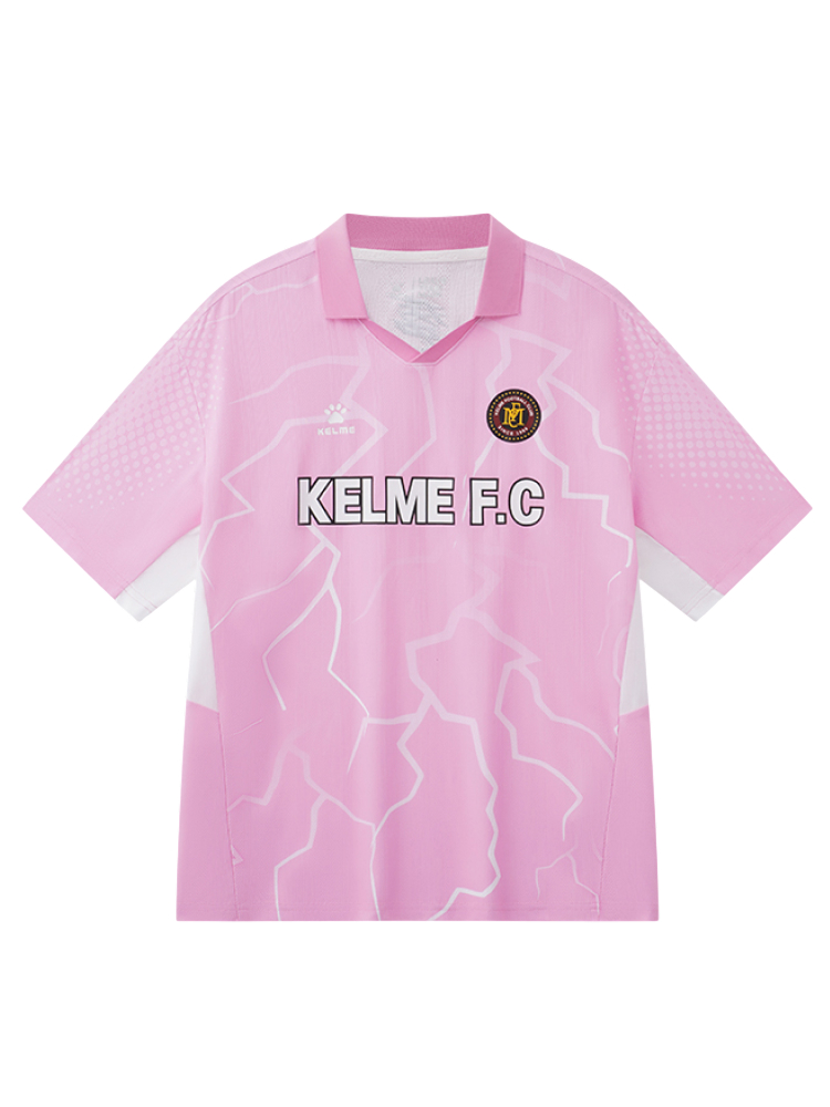 Футболка KELME Lapel T-shirt Pink