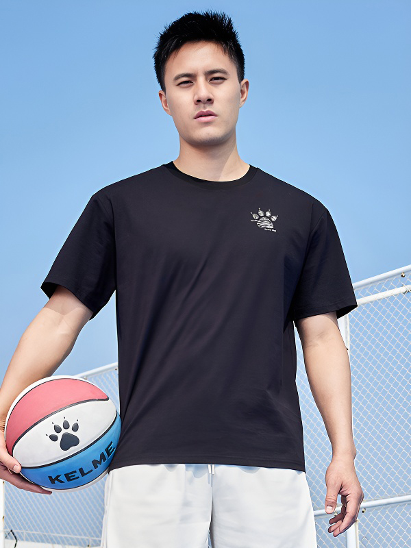 Футболка KELME Round Neck Short Sleeve T-Shirt Black