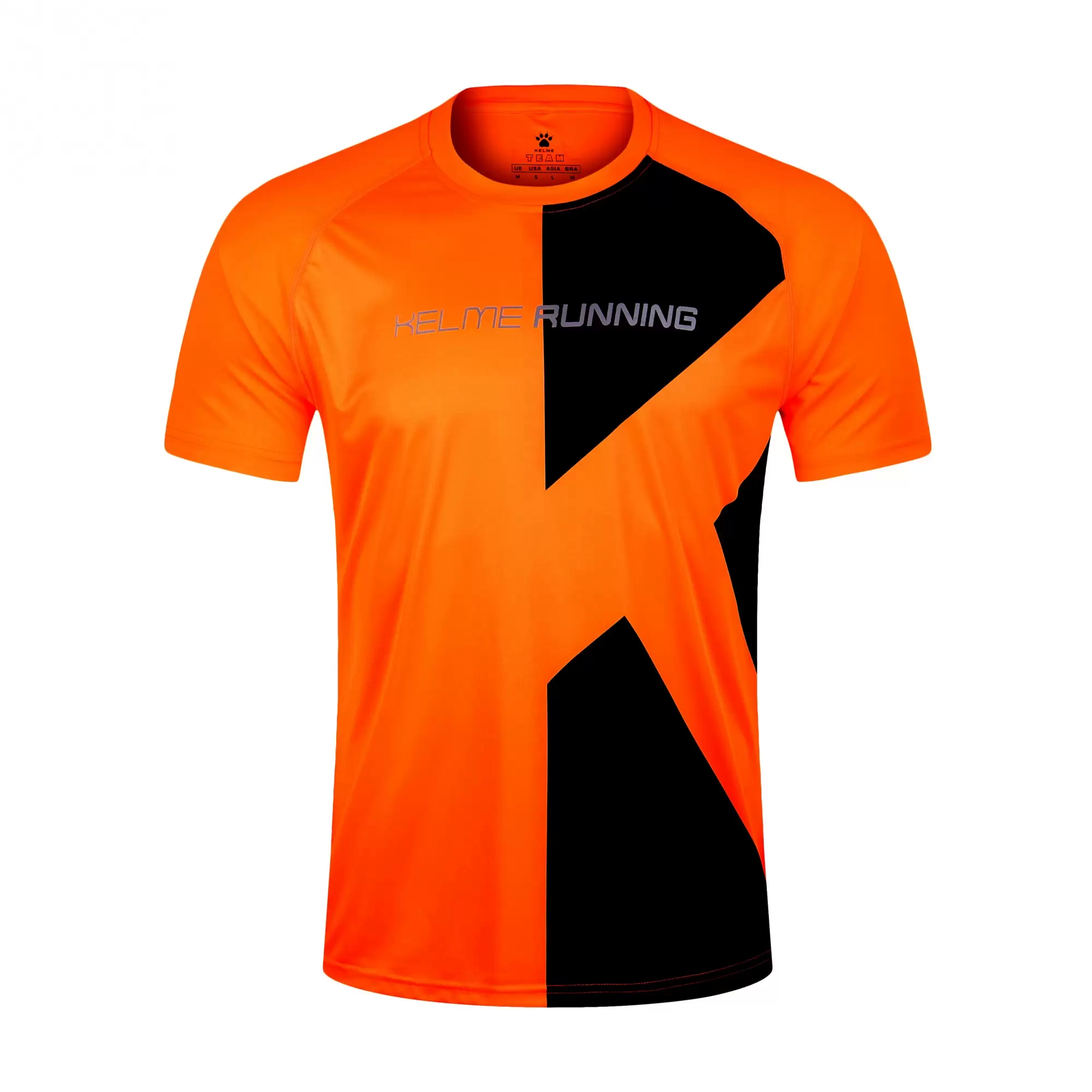 Футболка KELME Men Running T-Shirt (Orange/Black)