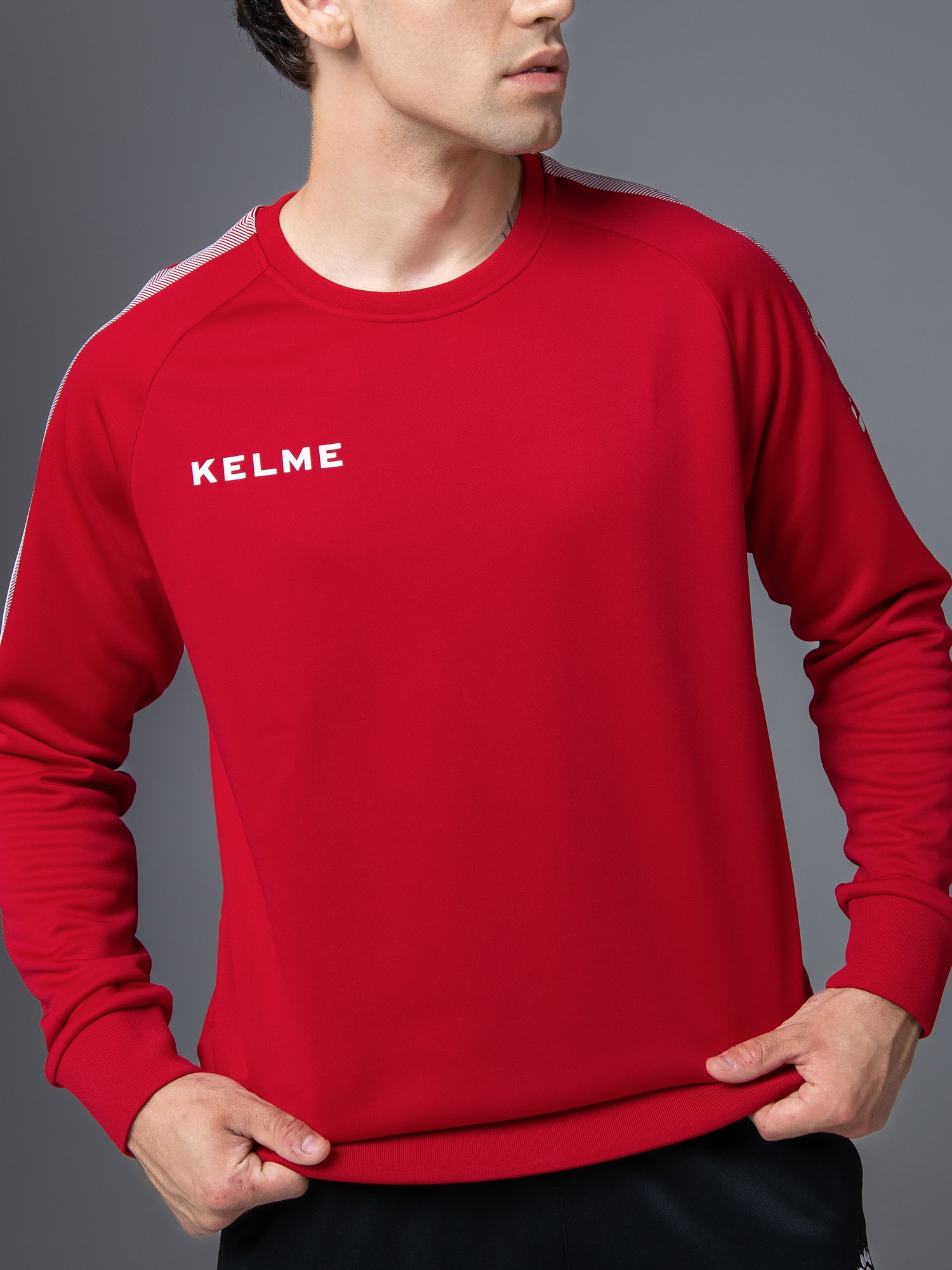 Свитшот KELME Knitted Round Neck Sweater Red