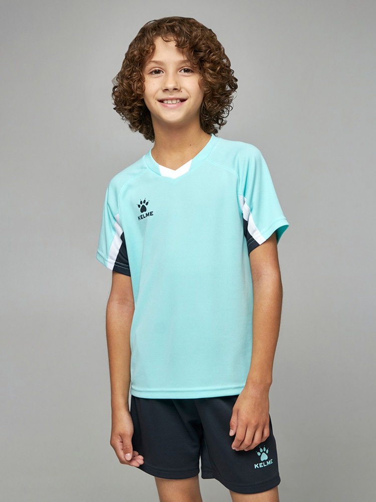 Детская футбольная форма KELME Short-Sleeved Football Suit Teal