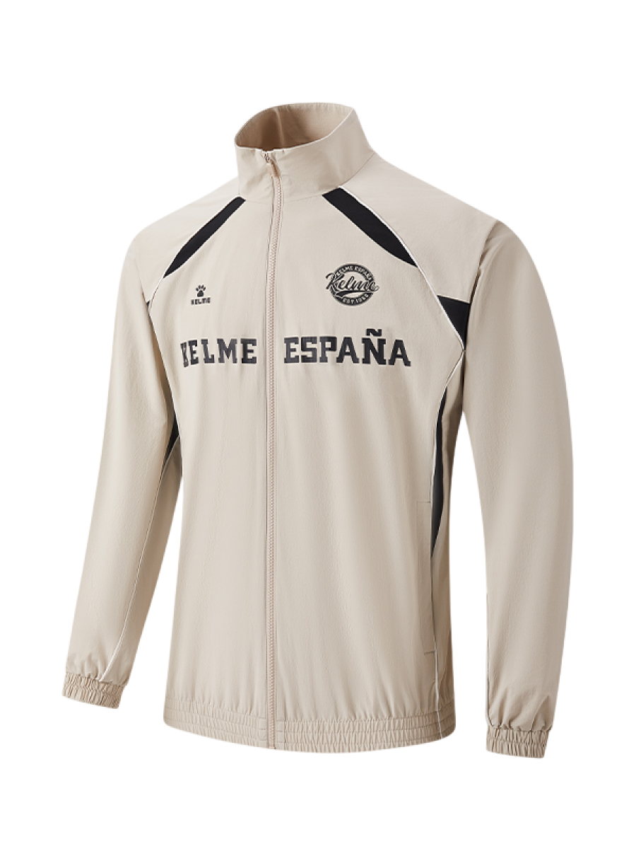 Ветровка KELME Stand-Up Collar Woven Coat Beige