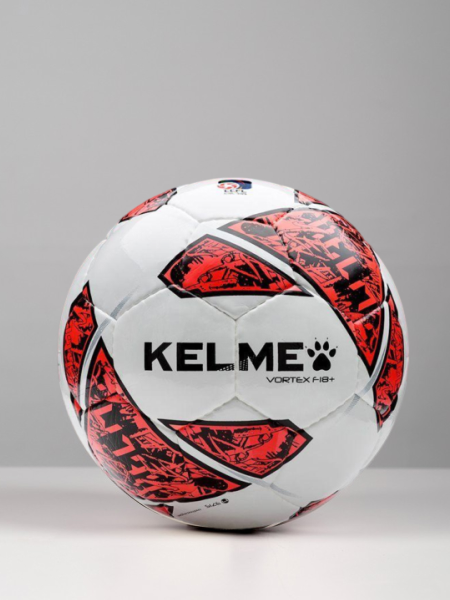 Мяч футзальный KELME Football (Indoor Low Elastic), CCFL (White/Red)