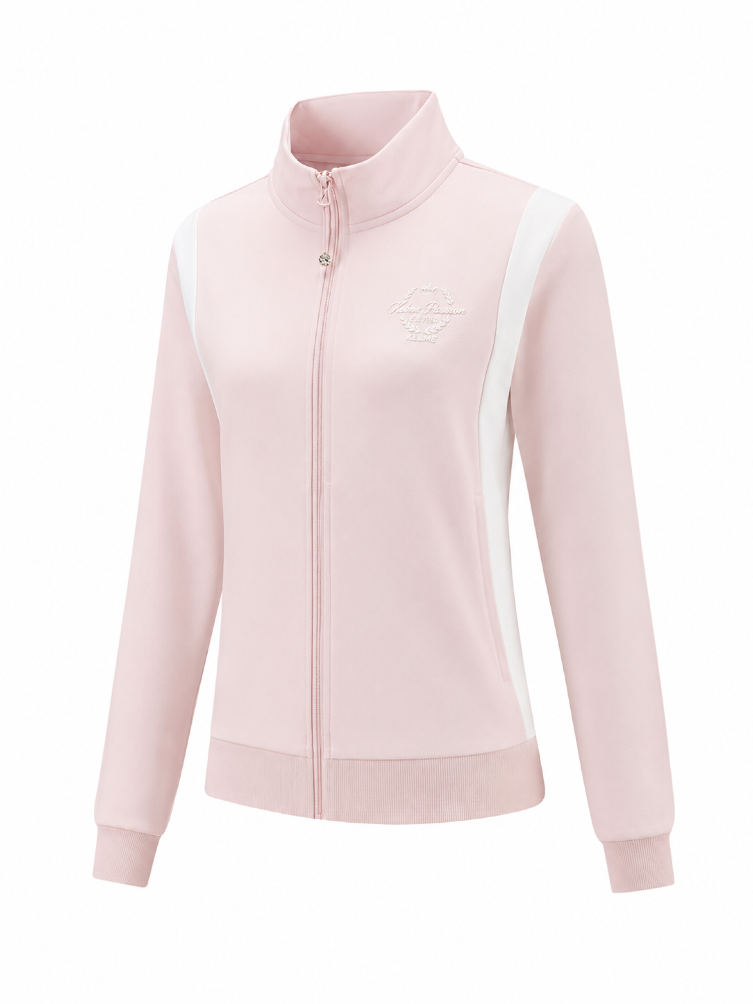 Толстовка KELME Stand-Up Collar Knit Cardigan Light Pink