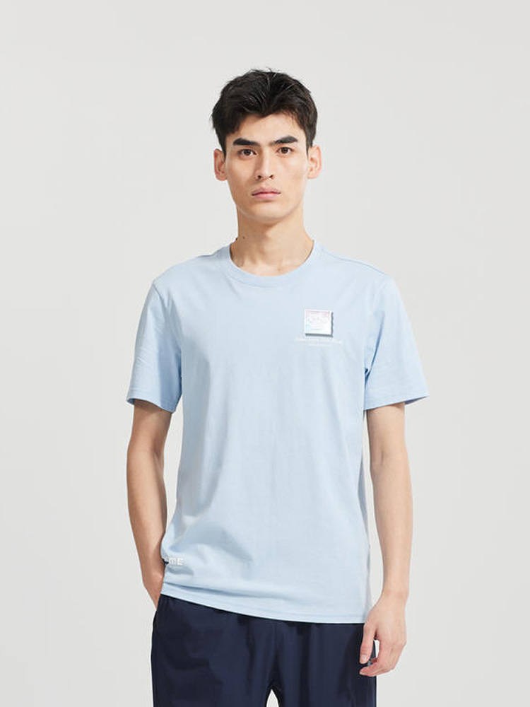 Футболка KELME Round Neck Short Sleeve T-Shirt Light Blue