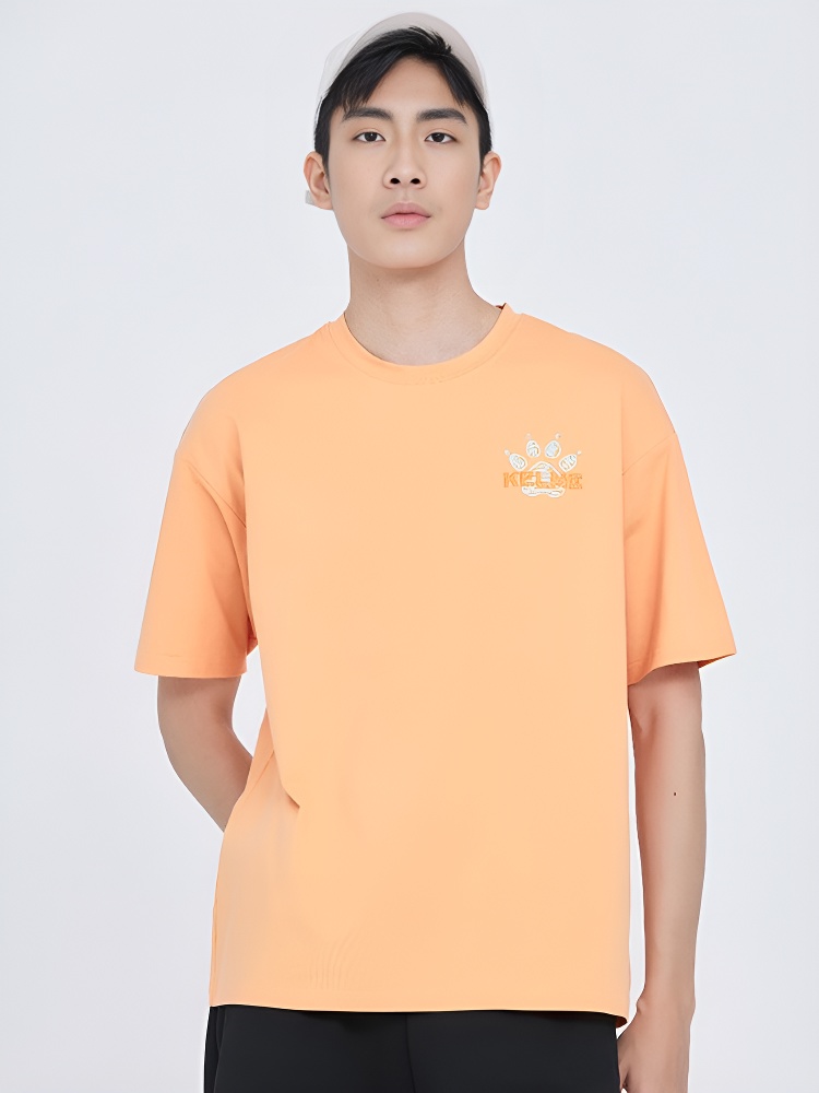 Футболка KELME Round Neck Short Sleeve T-Shirt Orange