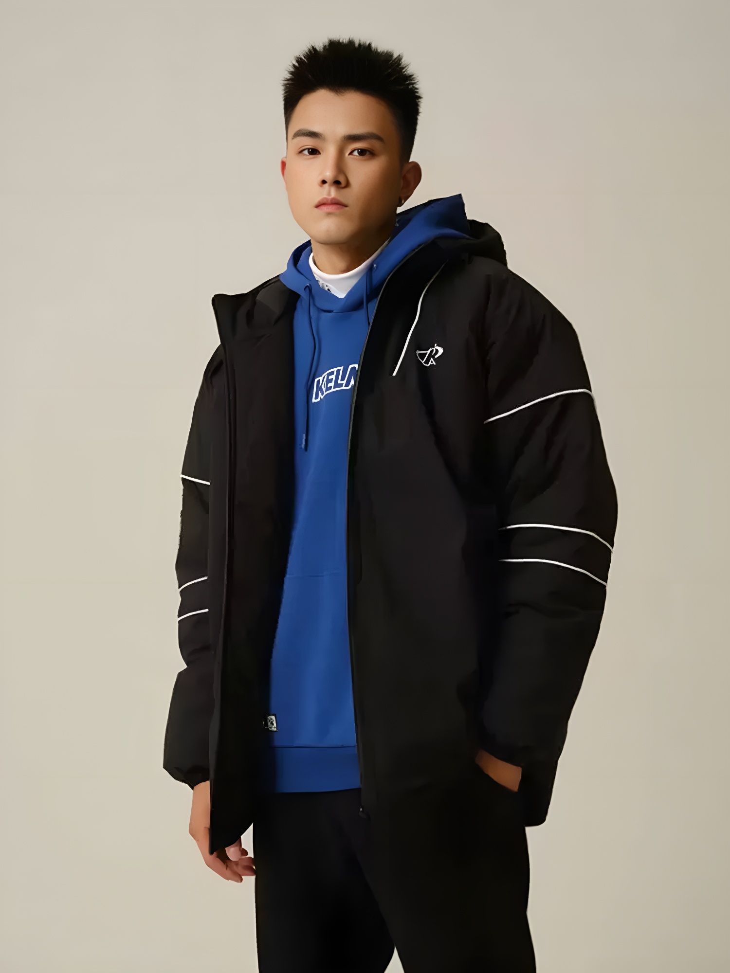 Пуховик KELME Cotton Clothes Black