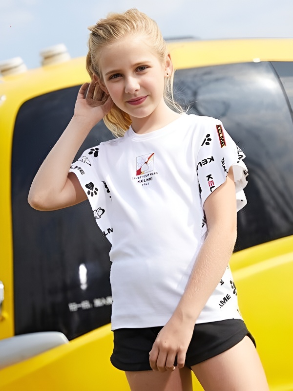 Детская футболка KELME Girls Short Sleeve T-Shirt White