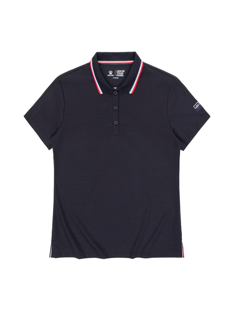 Футболка KELME Short Sleeve Polo Shirt Kid Dark Blue
