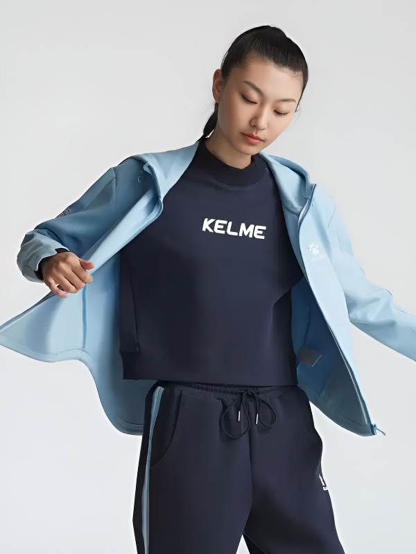 Толстовка KELME Knitted Coat Light Blue
