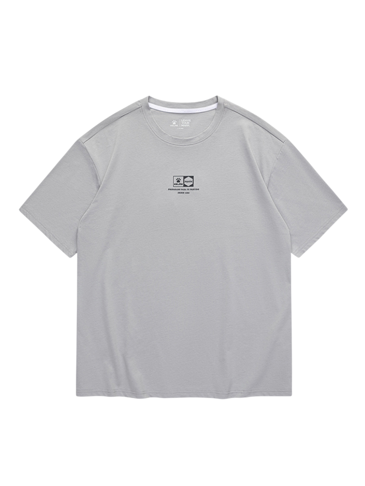Футболка KELME Round Neck Short Sleeve T-Shirt Grey