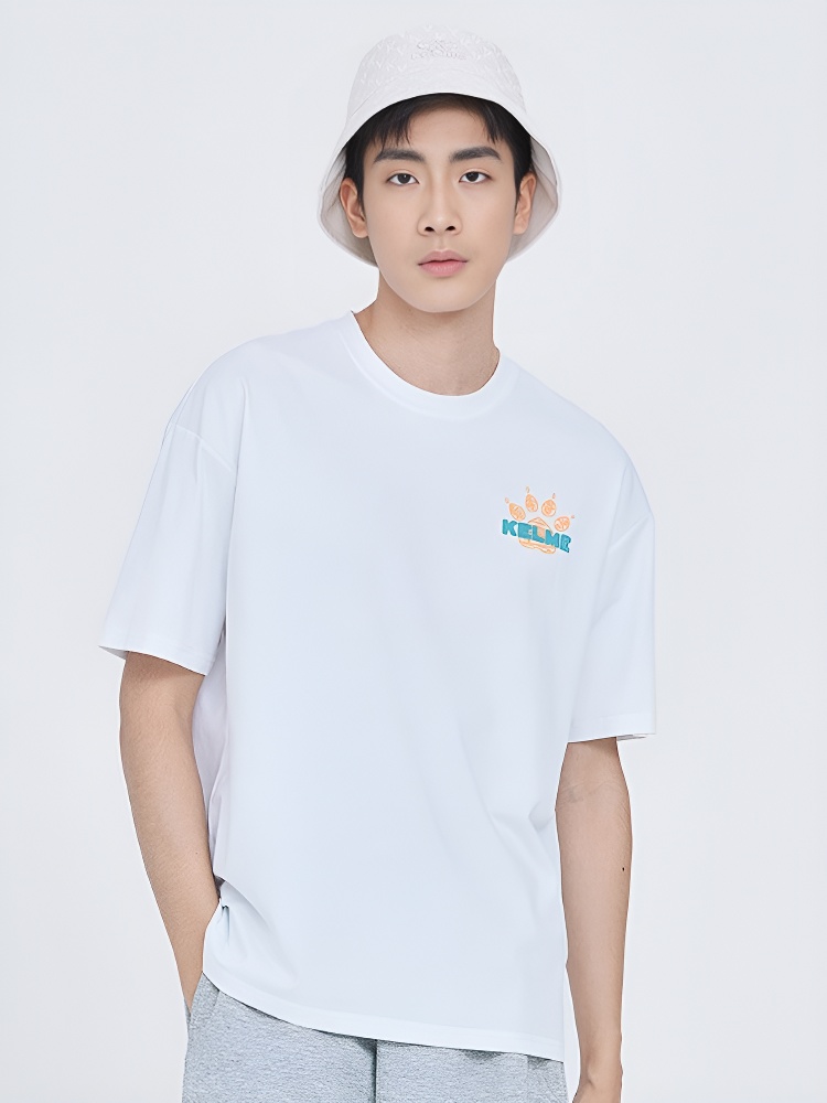 Футболка KELME Round Neck Short Sleeve T-Shirt White
