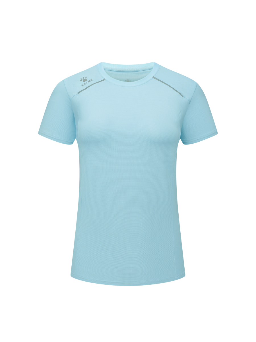 Футболка KELME Women's Round Neck T-Shirt Light Blue