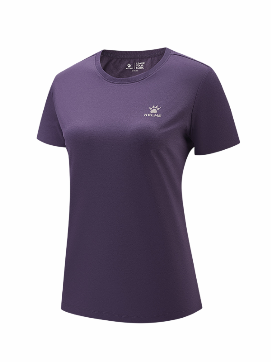Футболка KELME Crew Neck Short-Sleeved T-Shirt Dark Purple