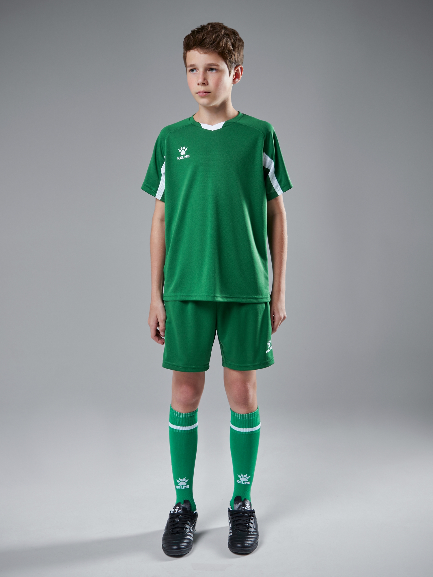 Детская футбольная форма KELME Football Suit Green