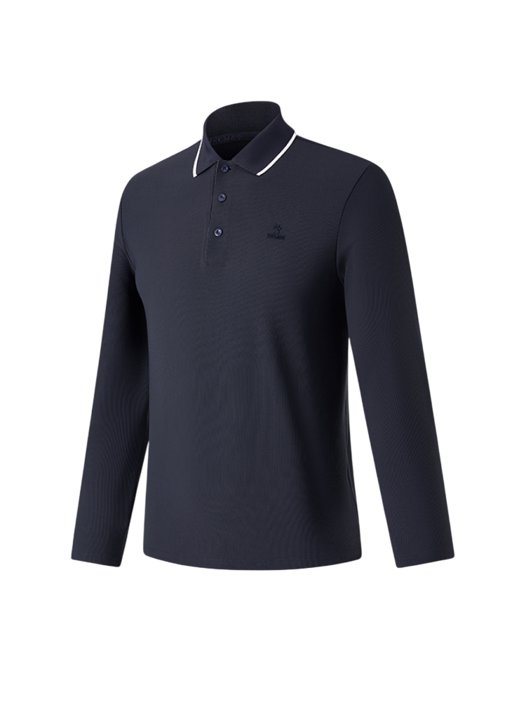 Футболка-поло KELME Long-sleeved Polo Shirt Blue