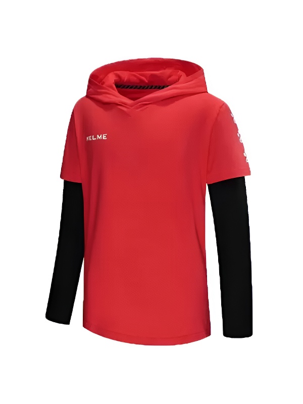 Детское худи KELME Boys Long Sleeve T-Shirt Red