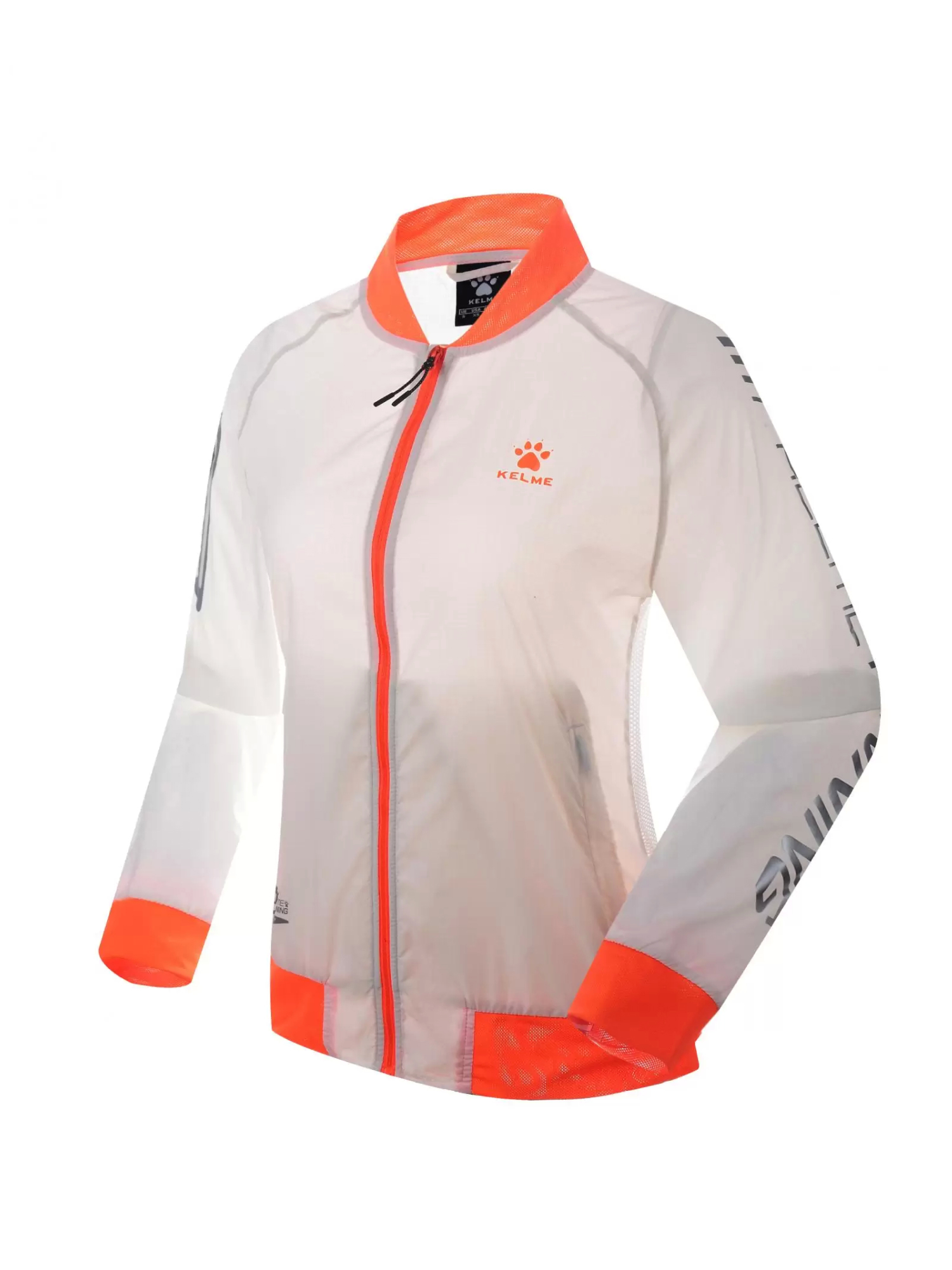 Ветровка KELME Women Running Jacket (White/Orange)