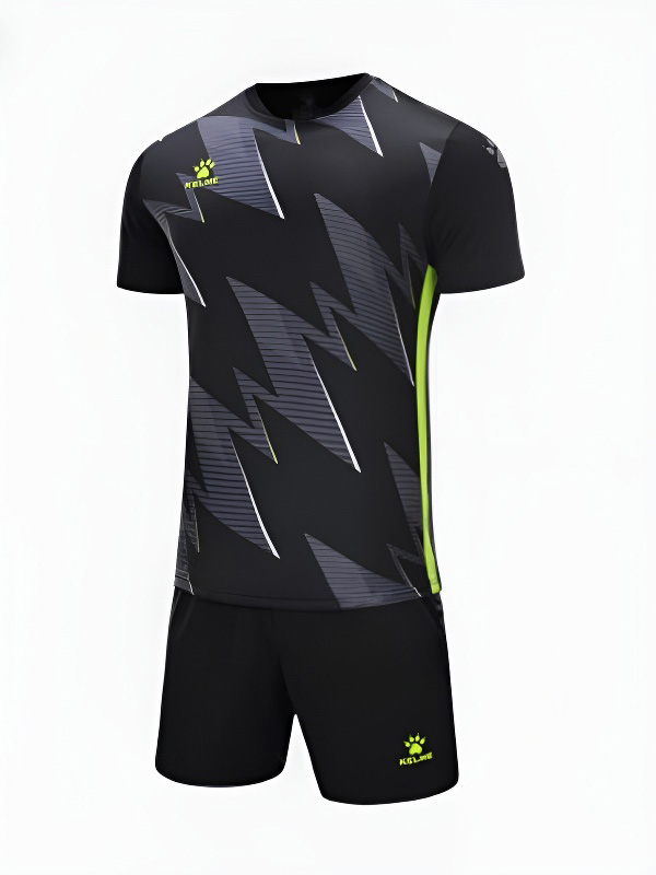 Футбольная форма KELME Short-Sleeved Football Suit Black